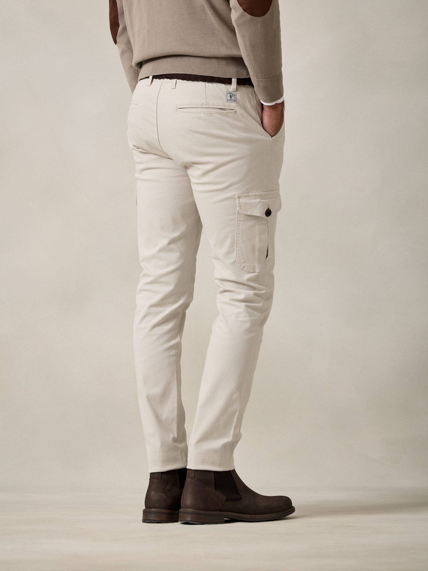Cotton cargo trousers | Beige