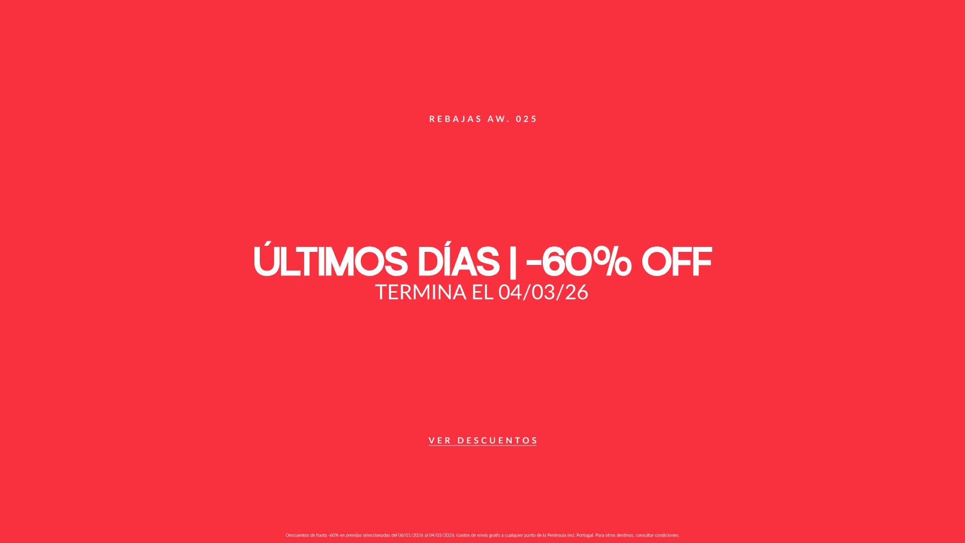 Últimos Días Rebajas W25 - ES